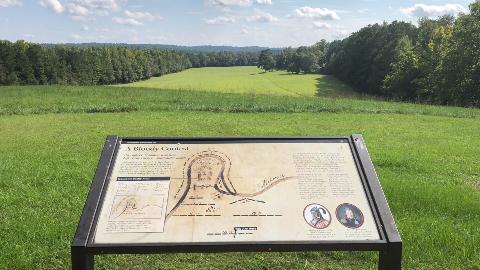 overlook at horseshoe bend national military park 