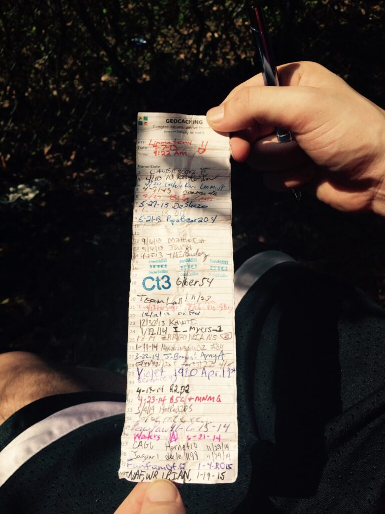 geocache log 