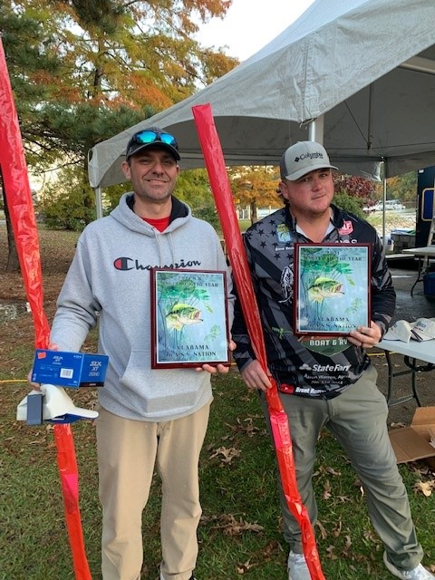 men with plaques