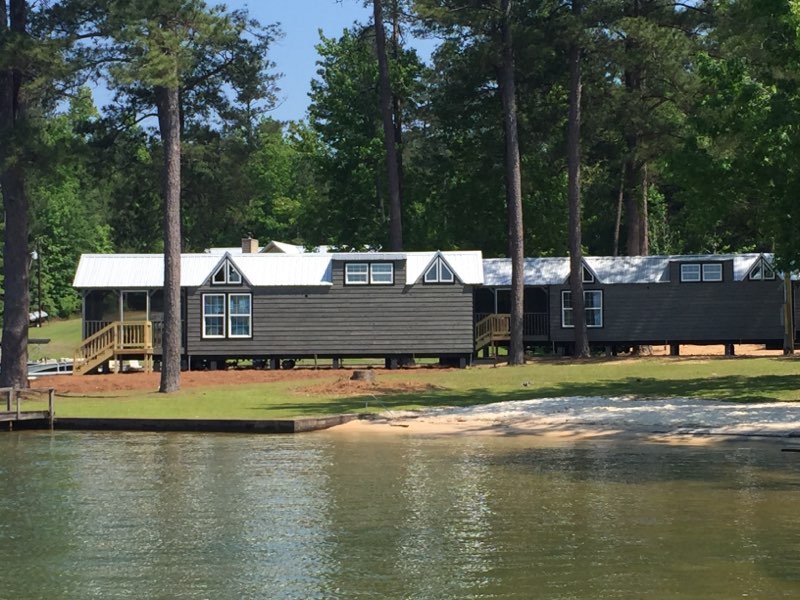 tiny homes  at the landing at parker creek