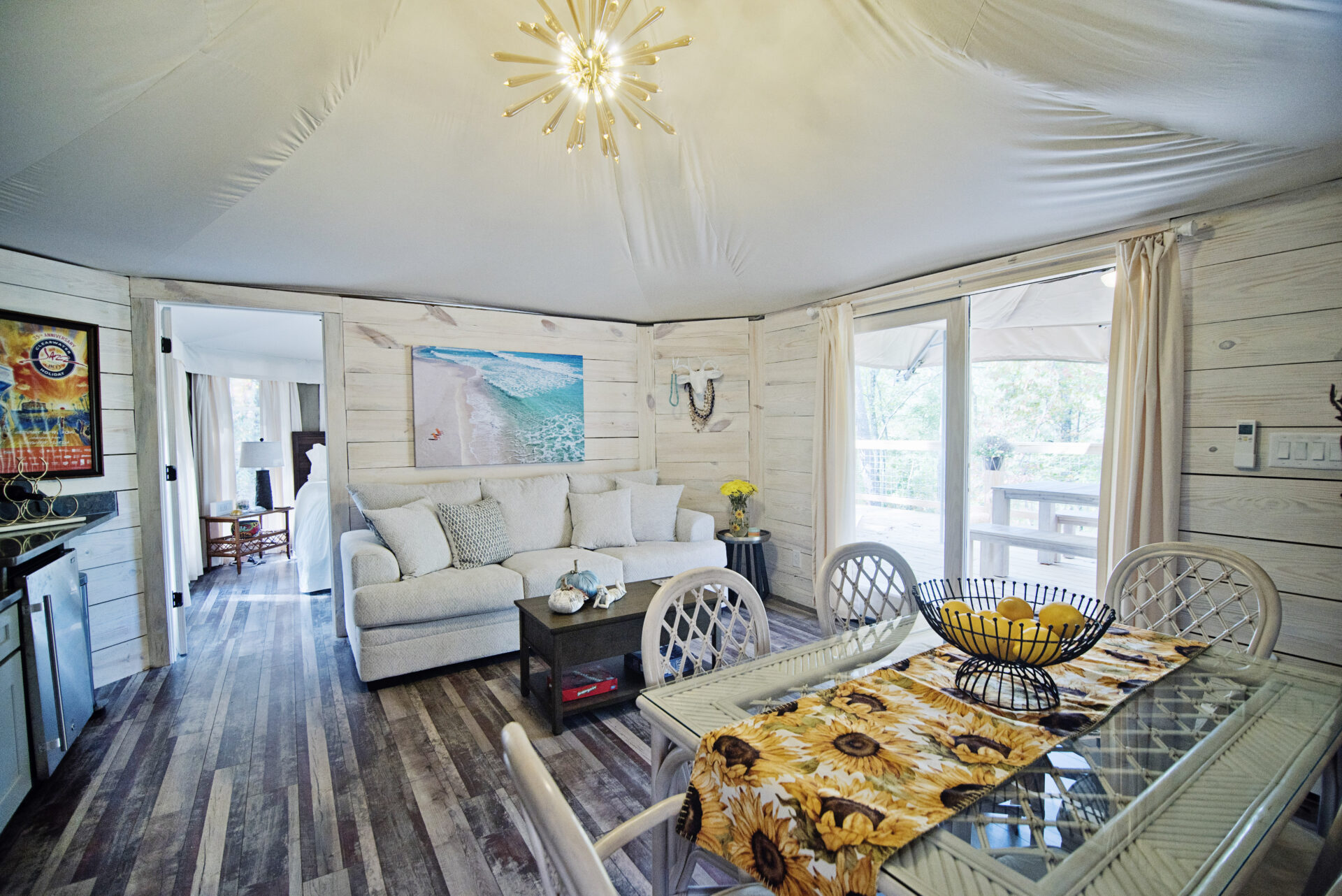 glamping living room