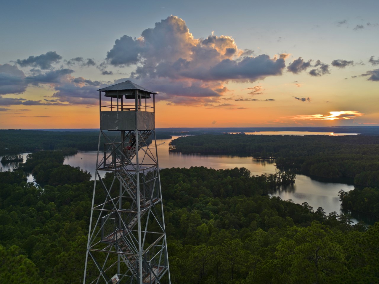 smith mountain sunset