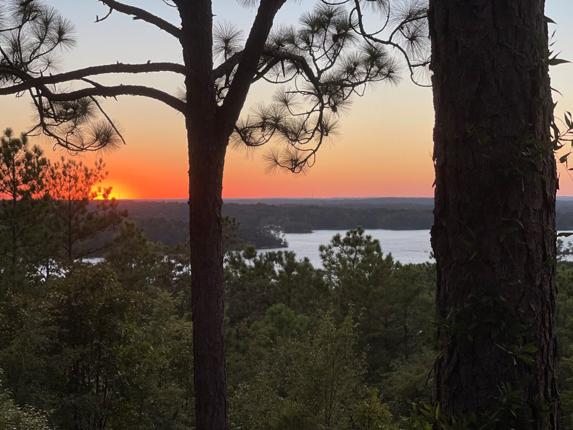 sunset at overlook park 