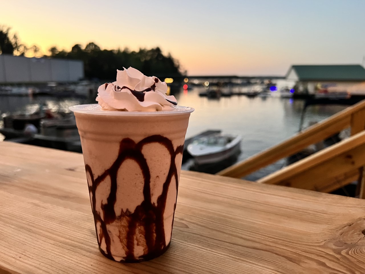 Bushwacker drink on a counter